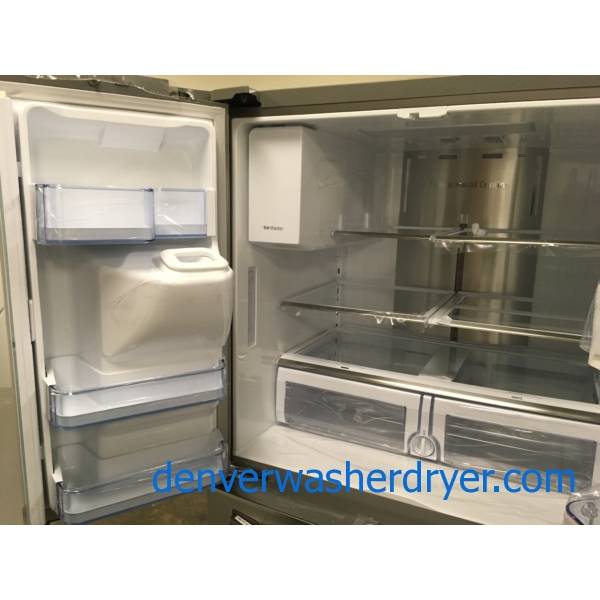 NEW Scratch and Dent! SAMSUNG Stainless 4Door FrenchDoor Refrigerator