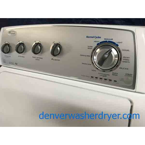 Energy Star Whirlpool Washing Machine With Matching Electric Dryer, 1-Year Warranty