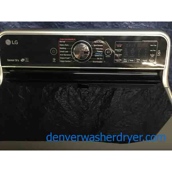 Mindblowing LG Washer Dryer Set, Electric, Silver/Grey, Steam, Dual-Open Door, 1-Year Warranty