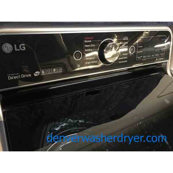 Mindblowing LG Washer Dryer Set, Electric, Silver/Grey, Steam, Dual-Open Door, 1-Year Warranty