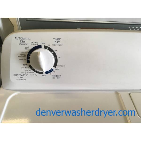 Lightly Used Amana Top-Load Washer and Dryer, HE, Agitator, Auto-Load Sensing, Auto-Dry, Wrinkle Prevent, Electric, Quality Refurbished, 1-Year Warranty!