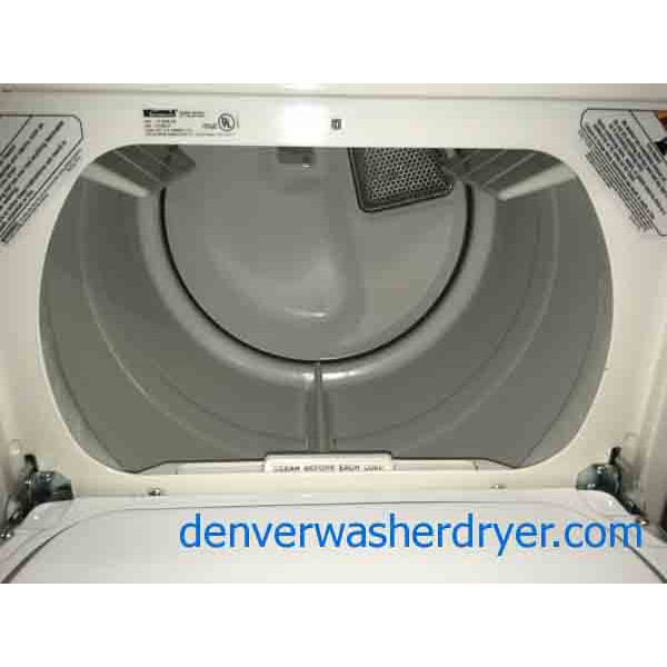 Direct-Drive Washer Dryer Set, Electric, Almond Color, Quality Refurbished, 1-Year Warranty