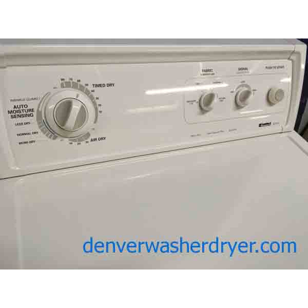 Direct-Drive Washer Dryer Set, Electric, Almond Color, Quality Refurbished, 1-Year Warranty