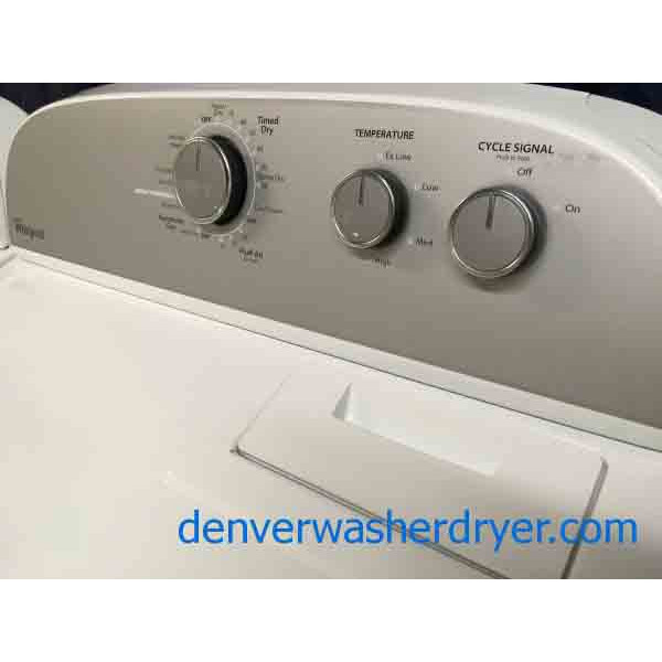 Modern Whirlpool Washer Dryer Set w/Agitator, Electric, Full-Sized, 1-Year Warranty!