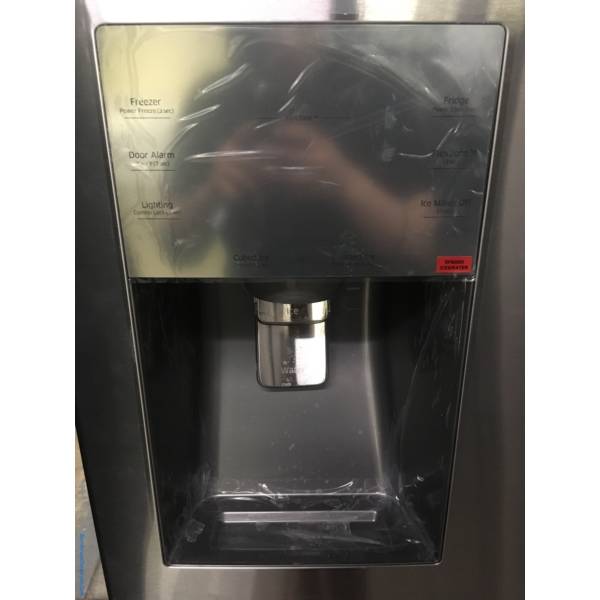 NEW!! SAMSUNG French-4 Door Refrigerator, Stainless, FlexZone, Food Showcase, Wine Rack, LED Lighting, Counter Depth, 1-Year Warranty!