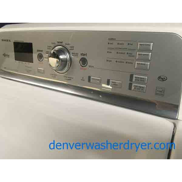 High-End Maytag Bravos Set, Direct-Drive, Gas Dryer, 1-Year Warranty!