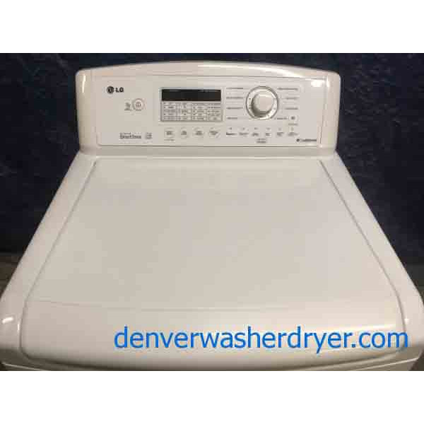 Newer LG Top-Load Washing Machine, Direct-Drive, 1-Year Warranty