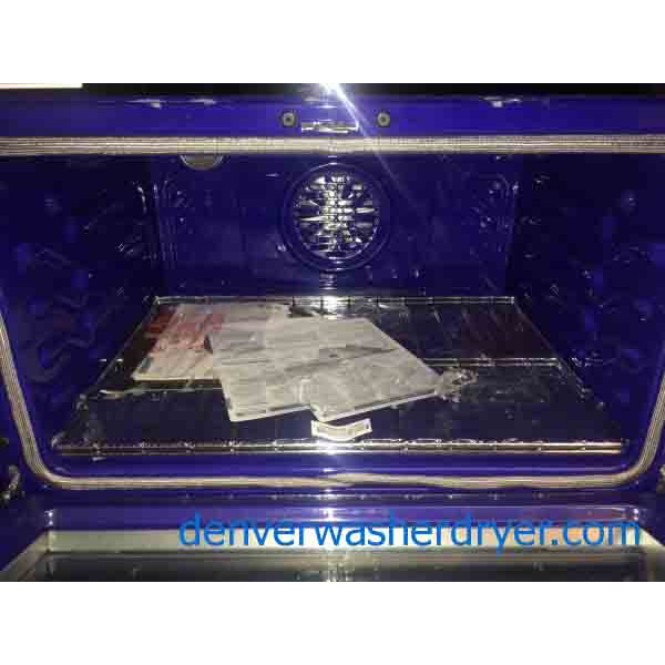 New LG, Self-Cleaning Double Oven Electric Convection Range – Stainless Steel