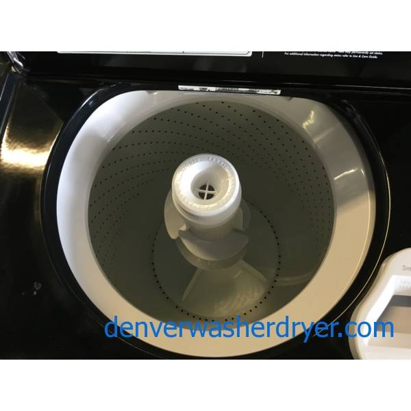 Rare Black Whirlpool Direct-Drive Washer Dryer Set, Electric, Quality Refurbished, 1-Year Warranty