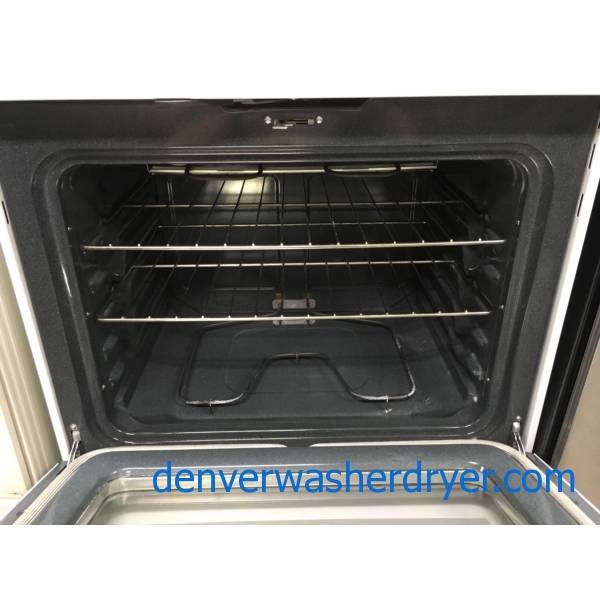 GE White Free-Standing Range, 4 Coil Burners, Self-Cleaning, Storage Drawer, 5.0 Cu.Ft. Capacity, Quality Refurbished, 1-Year Warranty!