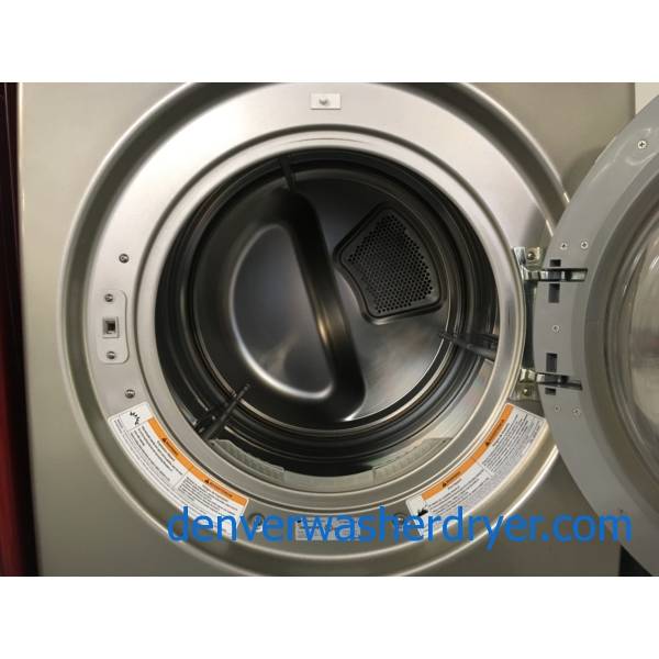 LG FrontLoad Washer and Dryer, Titanium, HE, Electric, Sanitary Cycle