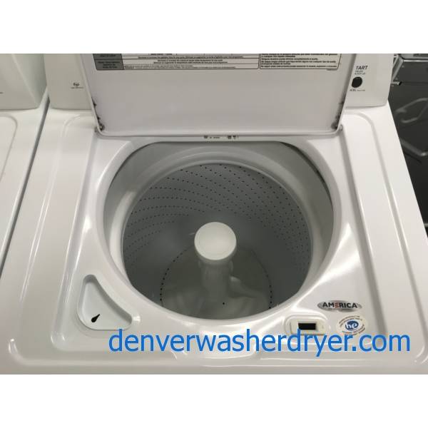 Amana Top-Load HE Washer, 3.5 Cu.Ft. Capacity, Auto-Load Sensing, Agitator, Clean Washer Cycle, Quality Refurbished, 1-Year Warranty!