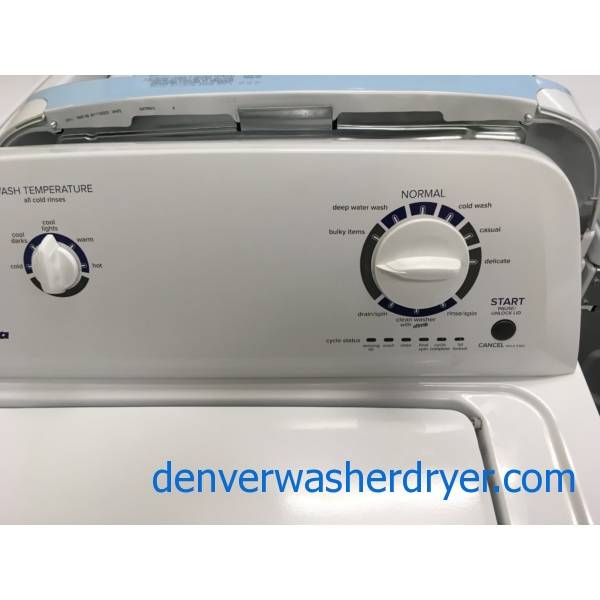 Amana TopLoad HE Washer, 3.5 Cu.Ft. Capacity, AutoLoad Sensing, Agitator, Clean Washer Cycle