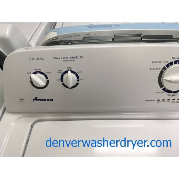 Amana TopLoad HE Washer, 3.5 Cu.Ft. Capacity, AutoLoad Sensing