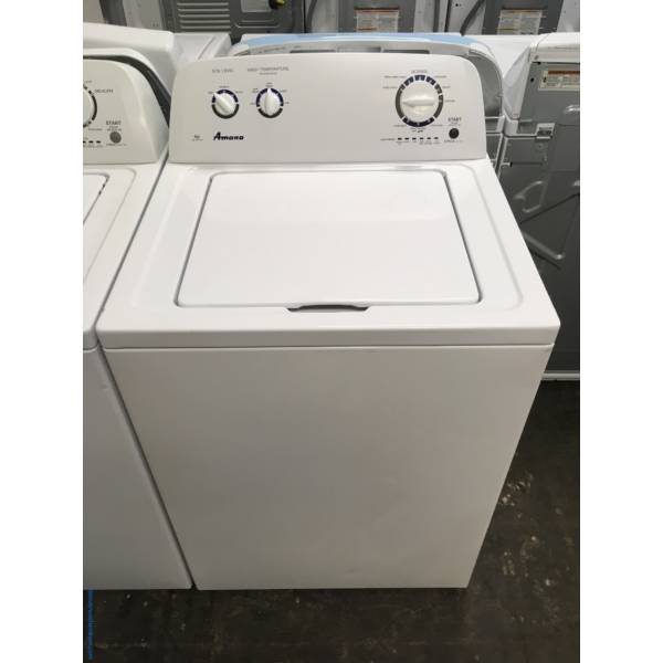 Amana TopLoad HE Washer, 3.5 Cu.Ft. Capacity, AutoLoad Sensing