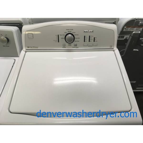 Kemore HE Top-Load Washer, Auto-Load Sensing, Wash-Plate Style, Energy-Star Rated, Extra-Rinse Option, Quality Refurbished, 1-Year Warranty!