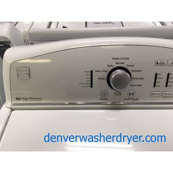 Kemore HE Top-Load Washer, Auto-Load Sensing, Wash-Plate Style, Energy-Star Rated, Extra-Rinse Option, Quality Refurbished, 1-Year Warranty!