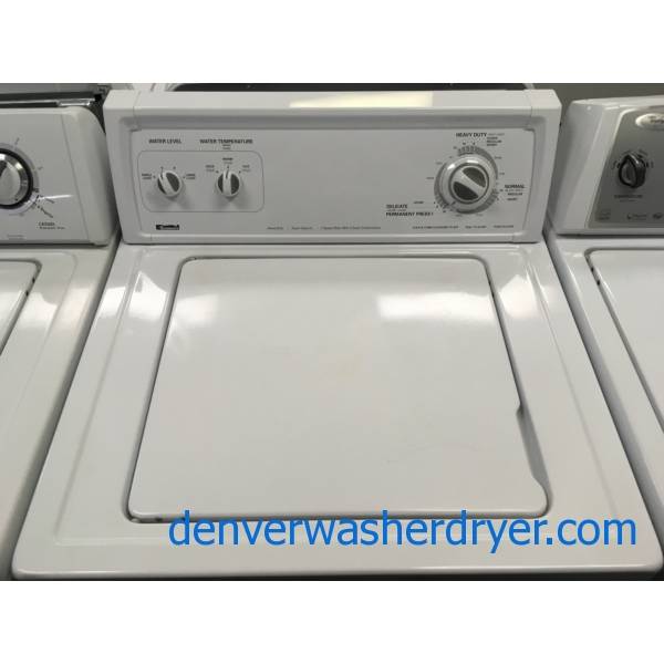 Kenmore TopLoad Washer, Agitator, HeavyDuty, 3.6 Cu.Ft. Capacity, 27" Wide, Quality