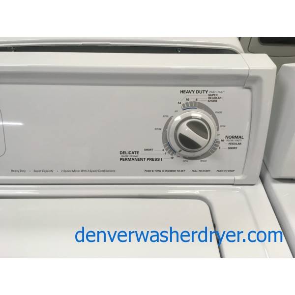 Kenmore TopLoad Washer, Agitator, HeavyDuty, 3.6 Cu.Ft. Capacity, 27" Wide, Quality