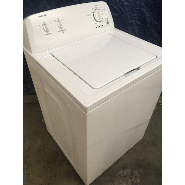 Full-Sized Admiral Washing Machine, Agitator, Clean and Good Working, 1-Year Warranty