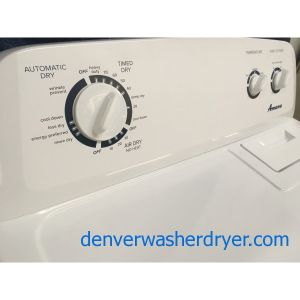 MixMatch, Admiral Washer, and Amana Dryer Set, 1Year Warranty 3650