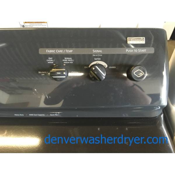 Kenmore ELITE Charcoal Set, Electric, Agitator, AutoMoisture Sensing