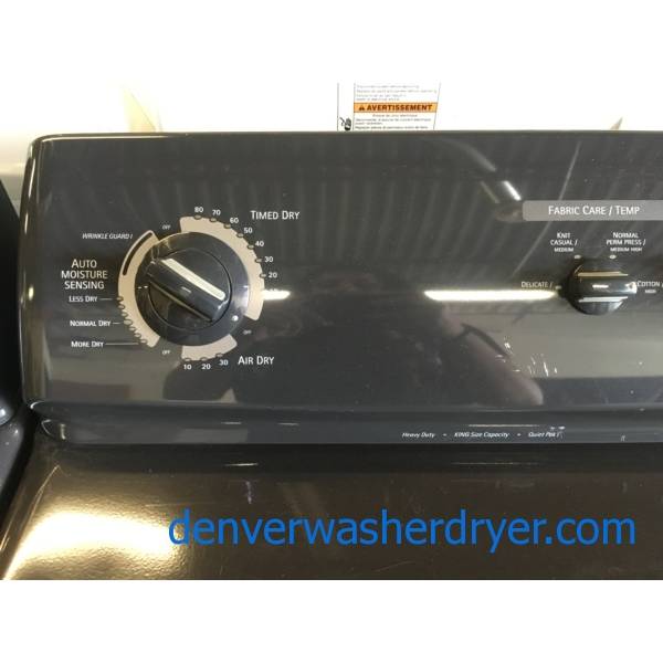 Kenmore ELITE Charcoal Set, Electric, Agitator, AutoMoisture Sensing