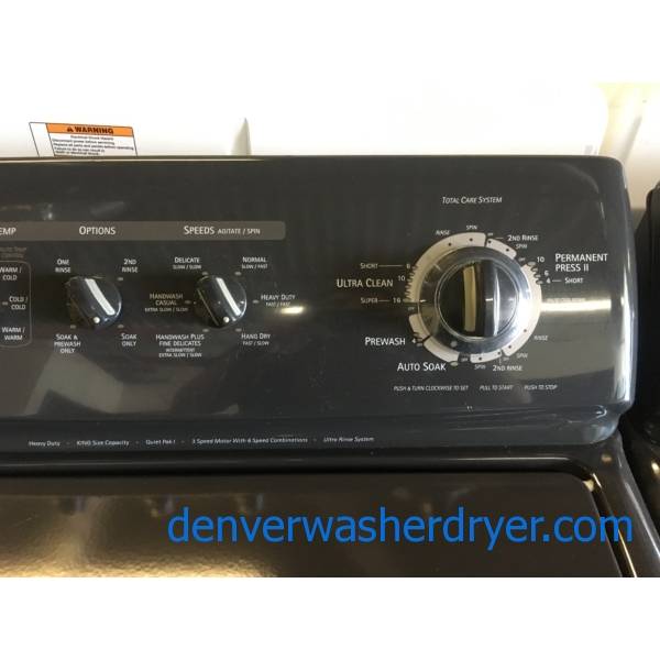 Kenmore ELITE Charcoal Set, Electric, Agitator, AutoMoisture Sensing