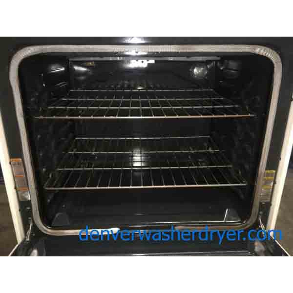 Maytag, 30" Freestanding, Electric Range, Almond Colored, 1Year