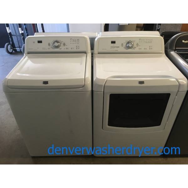 Maytag Bravos Washer and Dryer Set, HE, Electric, Wrinkle Control