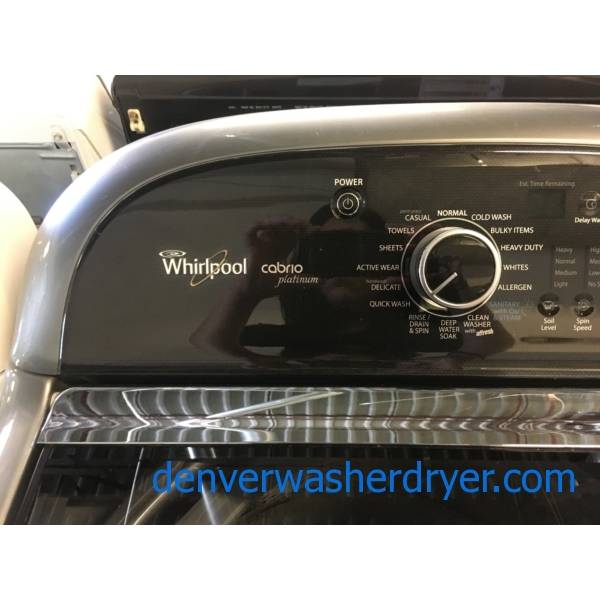 Whirlpool Cabrio Washer and Dryer Set, Graphite, EnergyStar Rated, HE