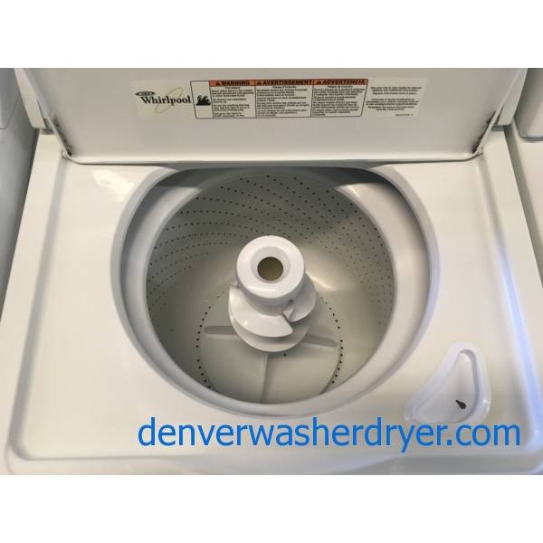 Whirlpool Top-Load Washer and Dryer Set, Agitator, Quality Refurbished, 1-Year Warranty!