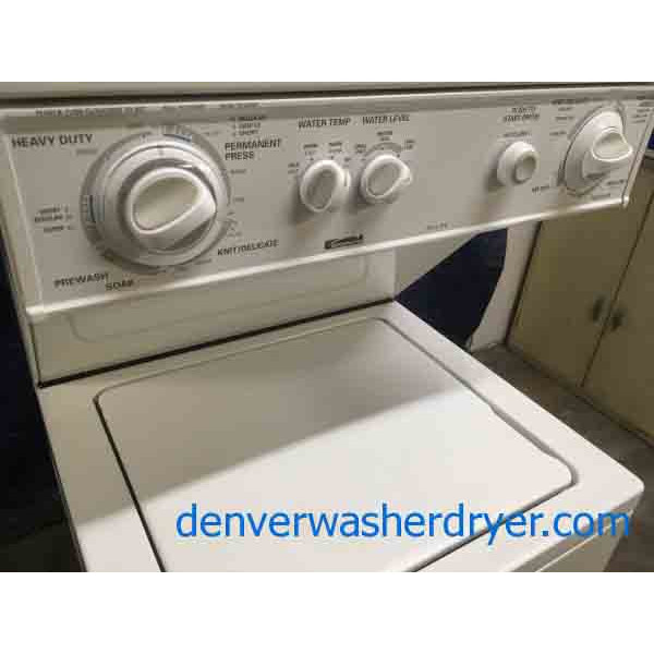 Kenmore 24″ Stackable, Direct-Drive, Heavy Duty, Quality Refurbished, 1-Year Warranty