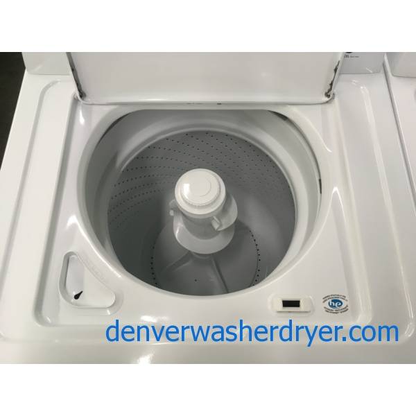 Amana TopLoad Washer and Dryer Set, HE, Agitator, Bleach Dispenser, AutoLoad Sensing, Quality