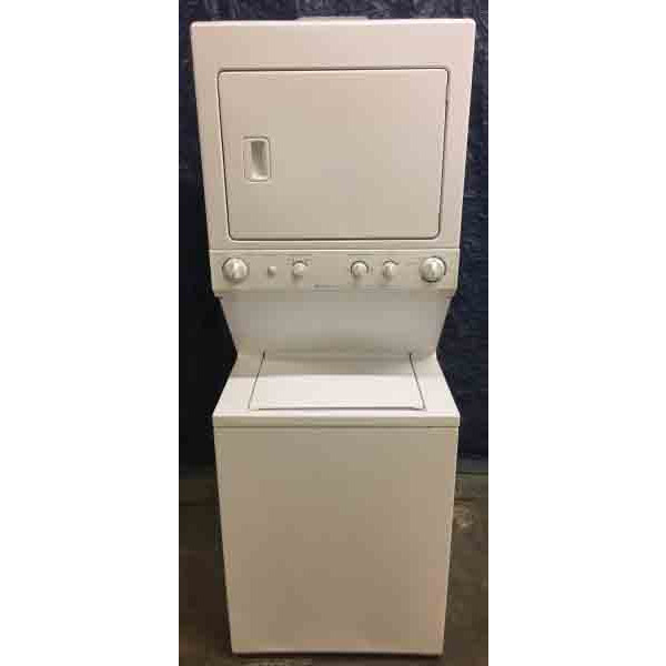 27" Frigidaire Stacked Washer and Dryer, FullSized, 1Year Warranty