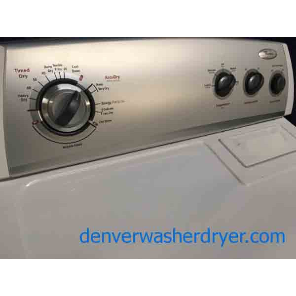 Energy Star Direct-Drive Whirlpool Washing Machine With Matching Electric Dryer, 1-Year Warranty