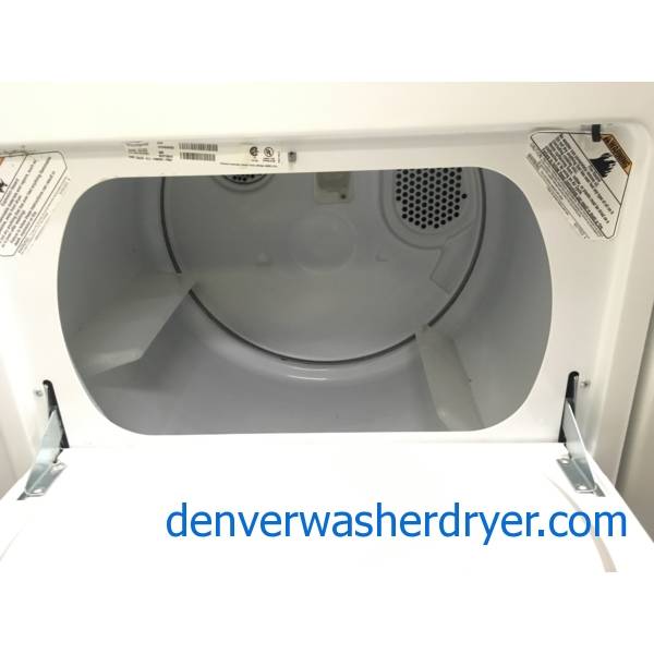 Whirlpool Washer and Dryer Set, HeavyDuty, Agitator, Electric, Quality Refurbished, 1Year