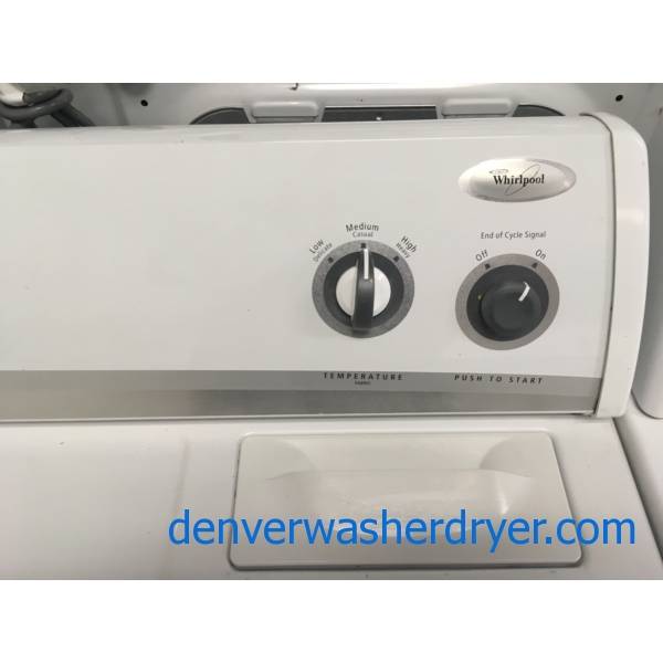 Whirlpool Washer and Dryer Set, HeavyDuty, Agitator, Electric, Quality