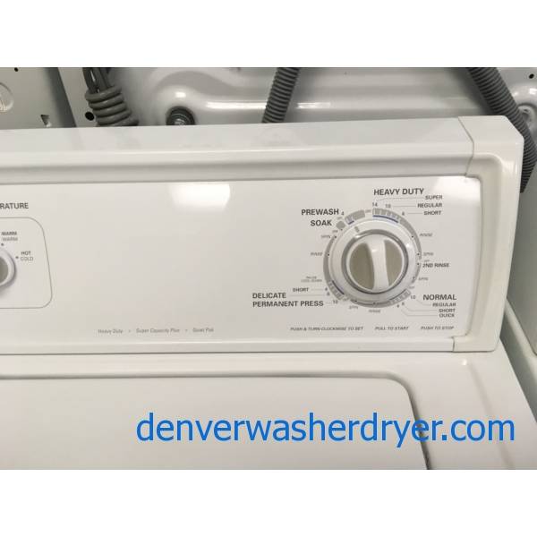 Kenmore 80 Series Washer and Dryer Set, Agitator, Electric, Quality Refurbished, 1-Year Warranty!
