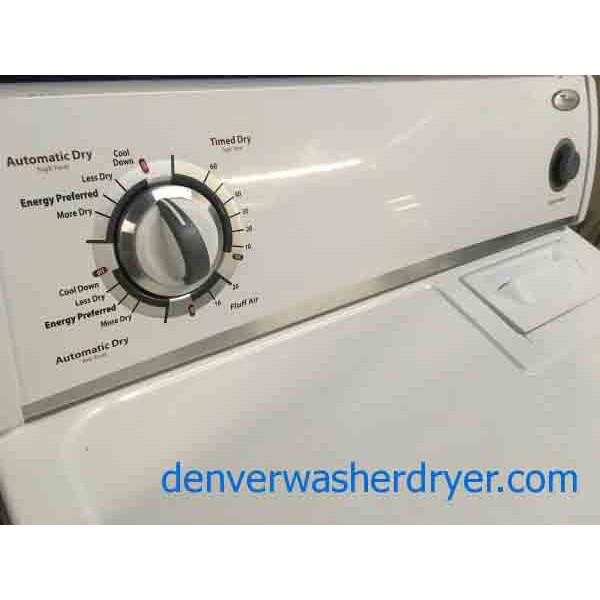 Wonderful Whirlpool "FlatBack" Dryer, Electric, Super Capacity