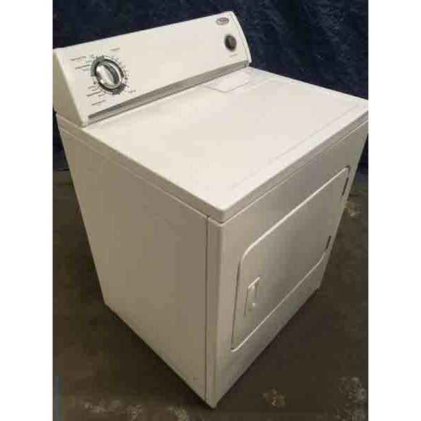 Wonderful Whirlpool “Flat-Back” Dryer, Electric, Super Capacity, Quality Refurbished, 1-Year Warranty