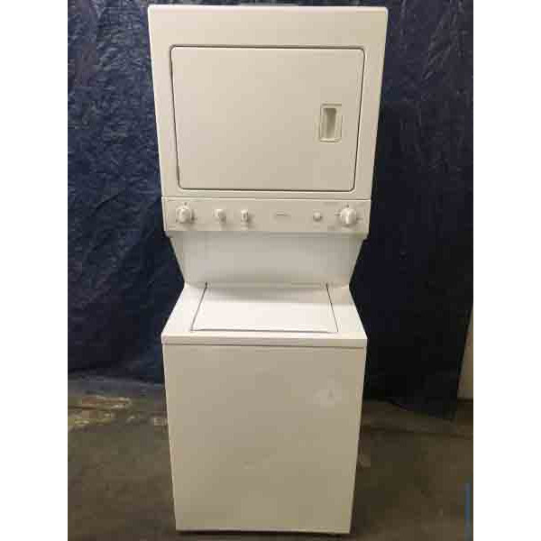 GE 27" SpaceMaker, Stacked Washer & Dryer Combo, 1Year Warranty