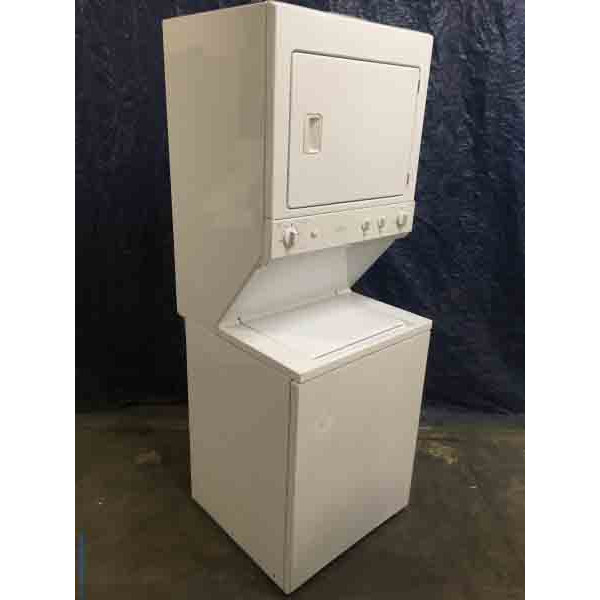 GE 27" SpaceMaker, Stacked Washer & Dryer Combo, 1Year Warranty