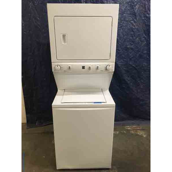 New Kenmore 27″ Stacked Washer & Dryer Combo, 1-Year Warranty