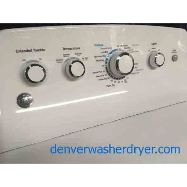 GE TopLoad Washer (New), and *GAS* Dryer Set, 1Year Warranty 3686
