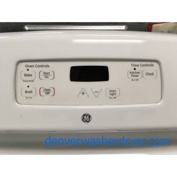 GE GAS Range, 4 Burners, White, Oven Light, Storage Drawer, Quality Refurbished, 1-Year Warranty!