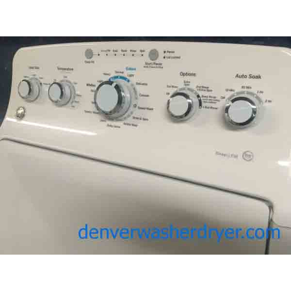 GE TopLoad Washer (New), and *GAS* Dryer Set, 1Year Warranty 3686
