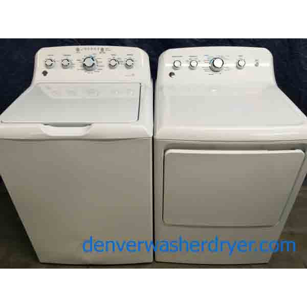 GE TopLoad Washer (New), and *GAS* Dryer Set, 1Year Warranty 3686