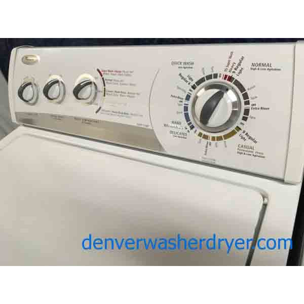 Whirlpool w/ Direct Drive, Washer & Dryer Set, 1-Year Warranty