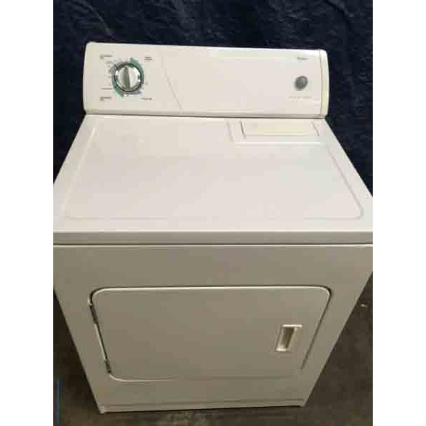 Single Whirlpool XL Capacity Dryer, 1Year Warranty 3692 3692